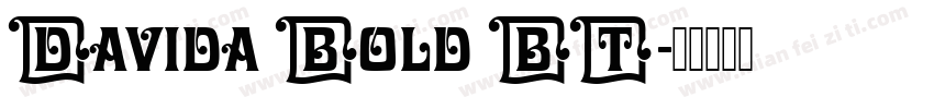 Davida Bold BT字体转换